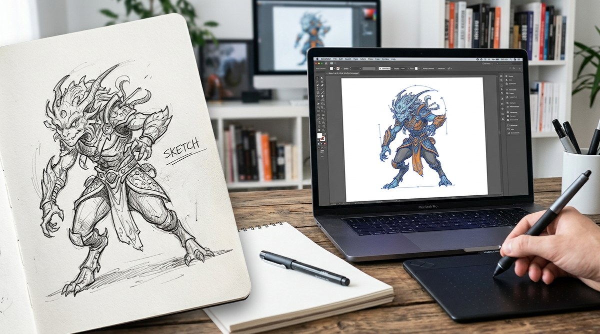How to Convert Hand-Drawn Art into Vector Graphics