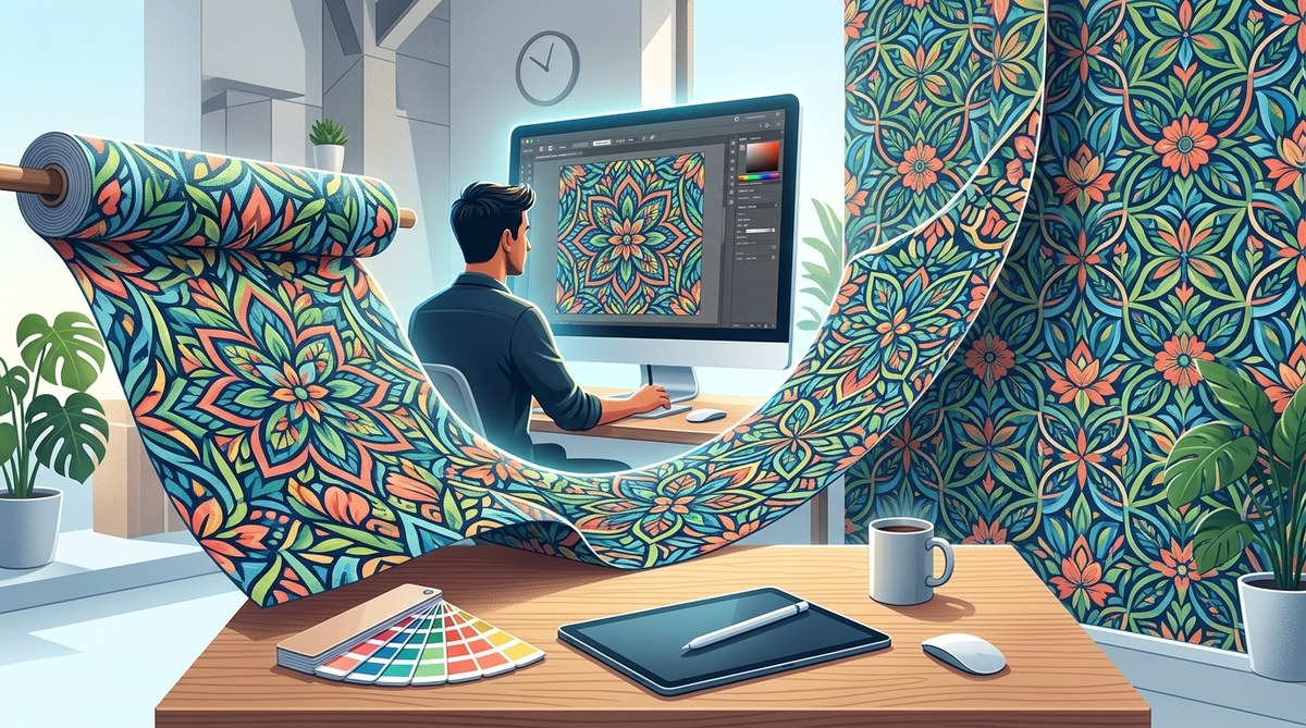 How to Create Seamless Vector Patterns for Fabric and Wallpaper