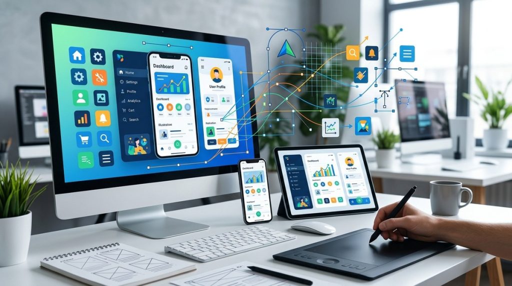 How to Use Vector Art for UI/UX Design to Create Scalable Icons and Illustrations