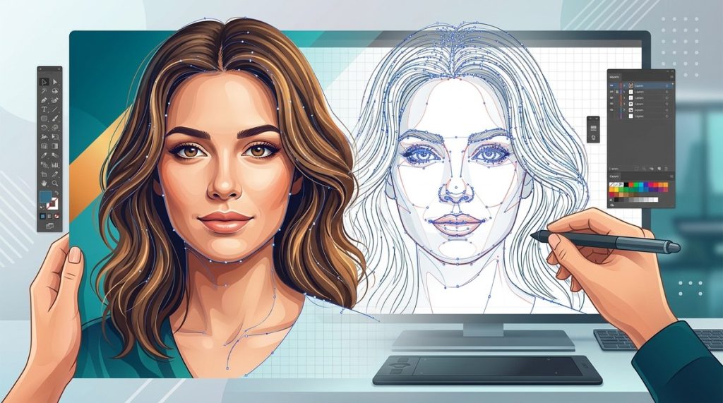What Are the Best Vector Art Techniques for Realistic Portraits?