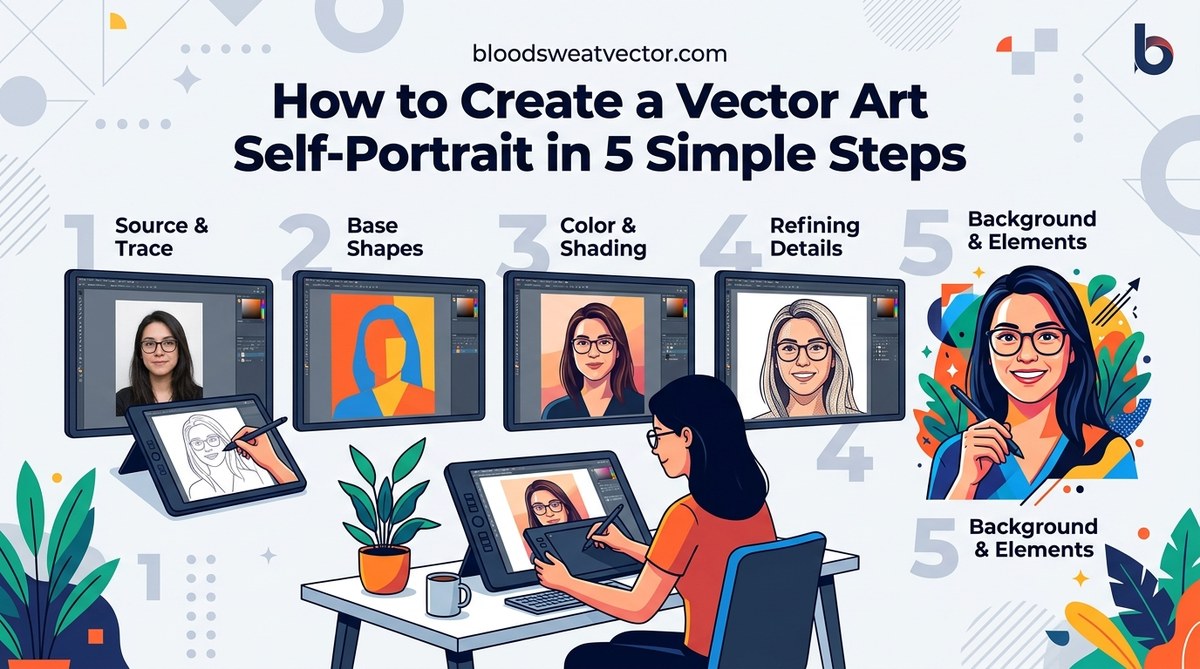 How to Create a Vector Art Self-Portrait in 5 Simple Steps
