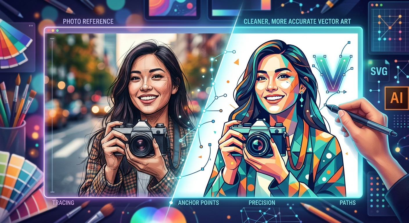 Using Photo References to Build Cleaner, More Accurate Vector Art