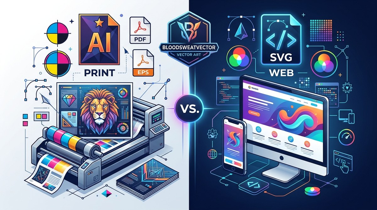 What is the Best Vector File Format for Print vs. Web in 2026?